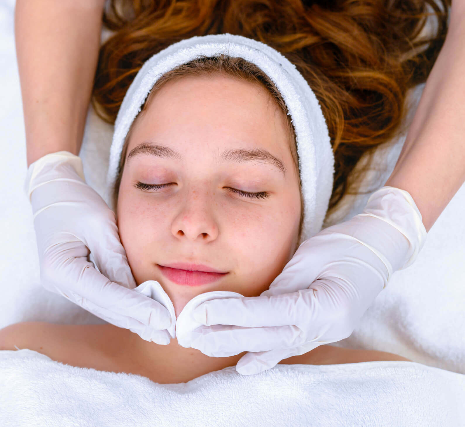 Relaxing facial treatment at Village Clubs Camelback, featuring soothing spa care with expert touch and calming ambiance.